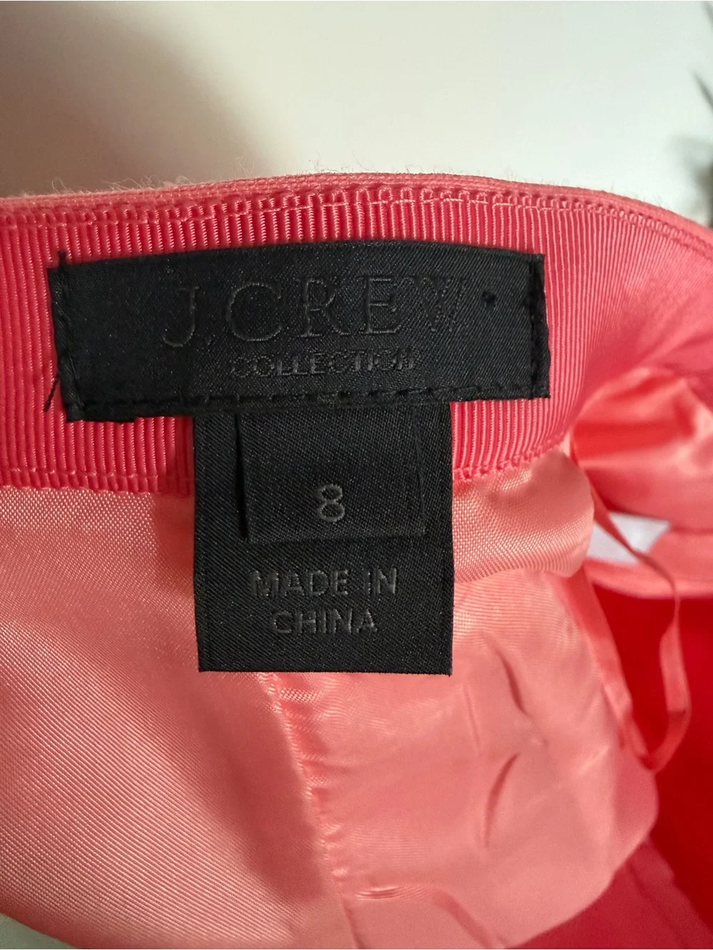 J. Crew Coral Salmom pink Mini Skirt NWOT
